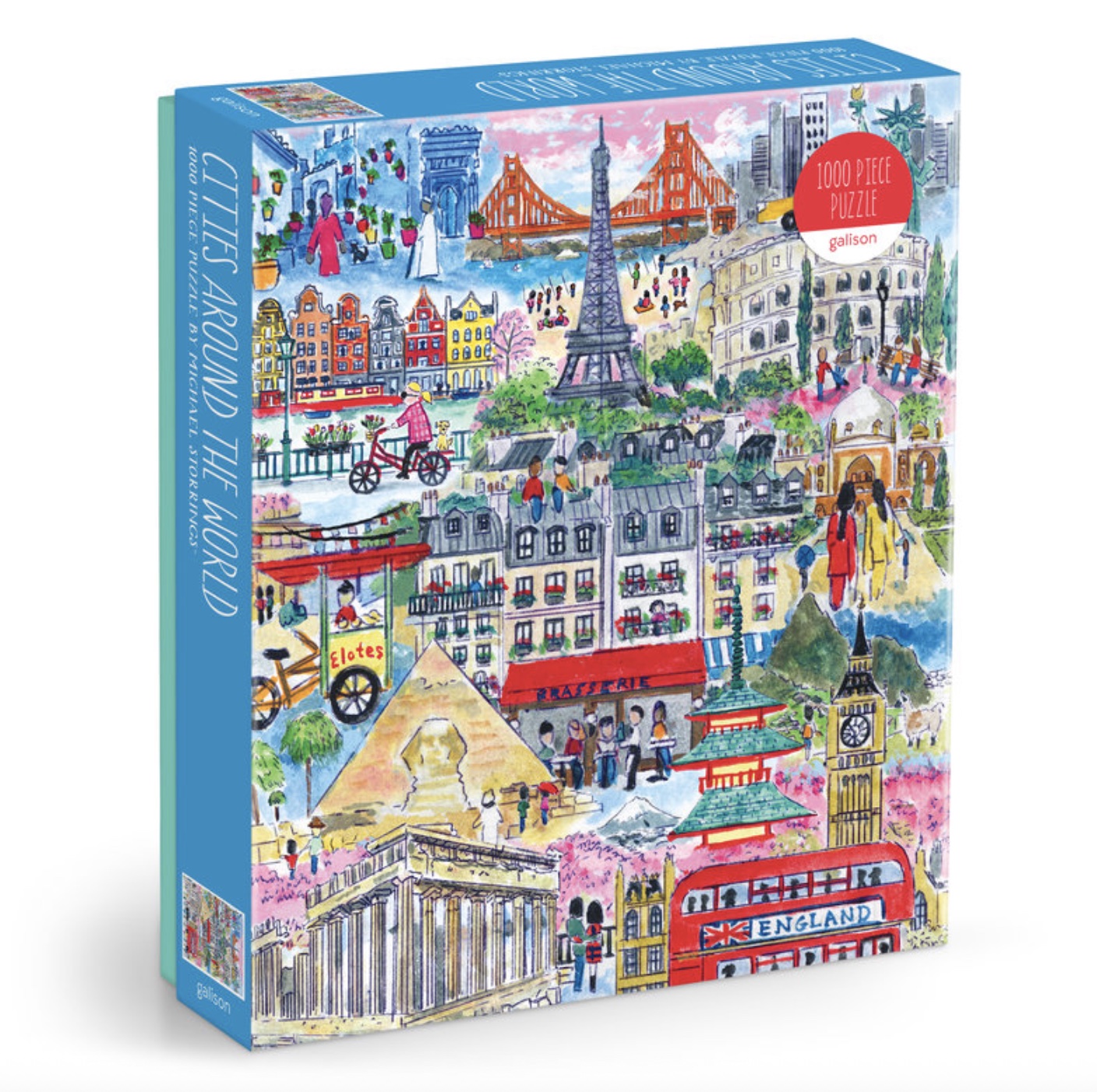 Cities Around the World 1000 Piece Puzzle